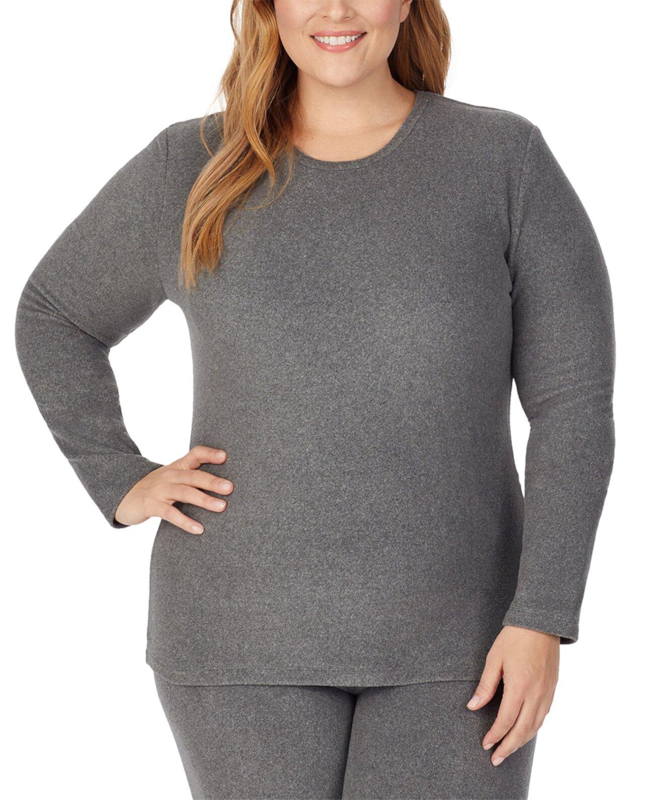 Женская Толстовка Cuddl Duds Plus Size Fleecewear Long-Sleeve Crewneck