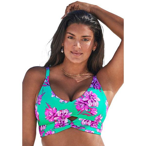 Купальник бикини больших размеров с вырезами и защитой UPF 50 от Swimsuits For All