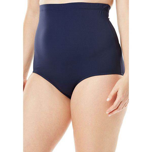 Женские плавки с высокой талией Swimsuits For All, полное покрытие