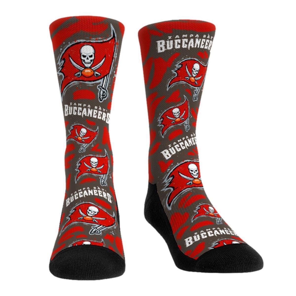 Унисекс Носки Rock Em Socks Tampa Bay Buccaneers Allover Logo & Paint