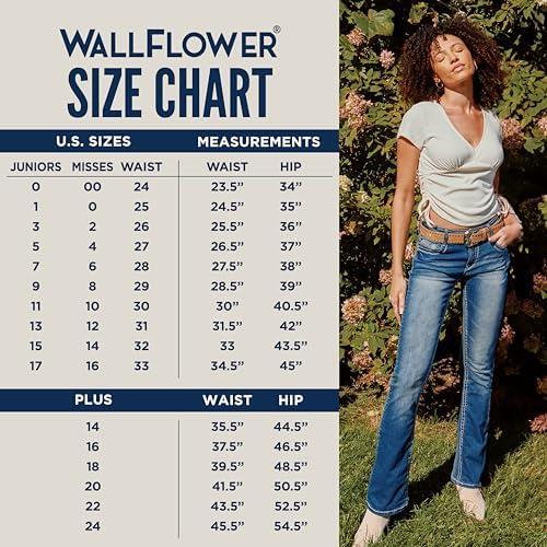 Женские Прямые Джинсы WallFlower Luscious Curvy Bootcut