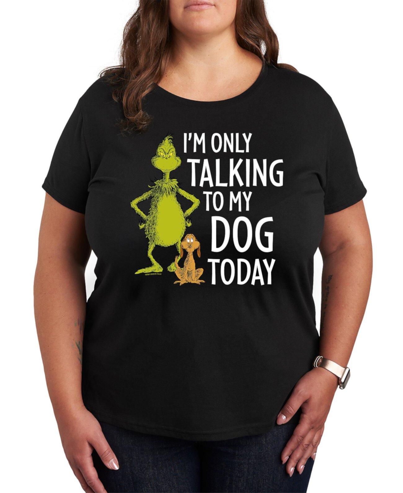 Футболка Hybrid Apparel Plus Size Grinch Dog