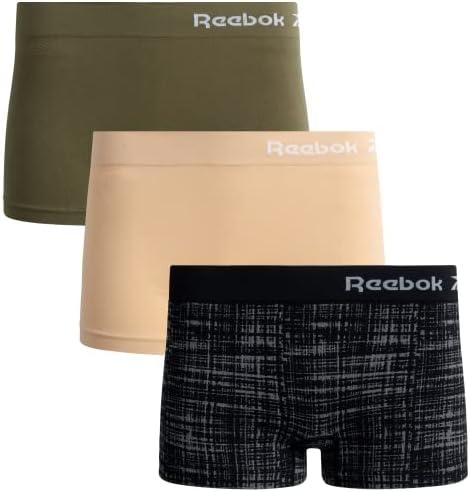 Женские Боксеры Reebok Boy Shorts - 3 Пакета Эластичных Панталон - Бесшовное Нижнее Белье для Женщин (S-XL)