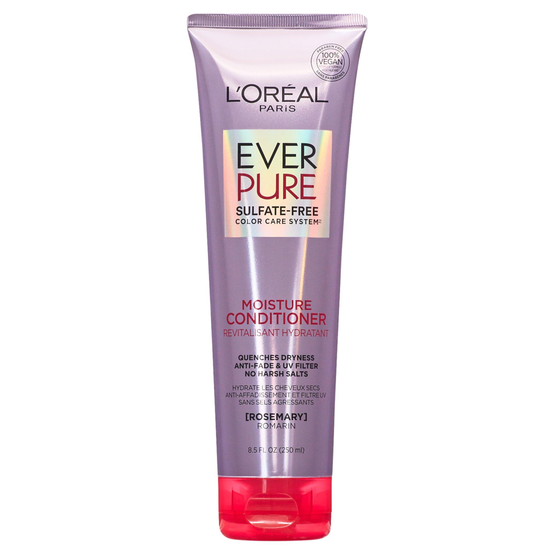 L'Oreal Paris EverPure Moisturizing Sulfate Free Conditioner, for All Hair Types, Rosemary, 8.5 fl oz