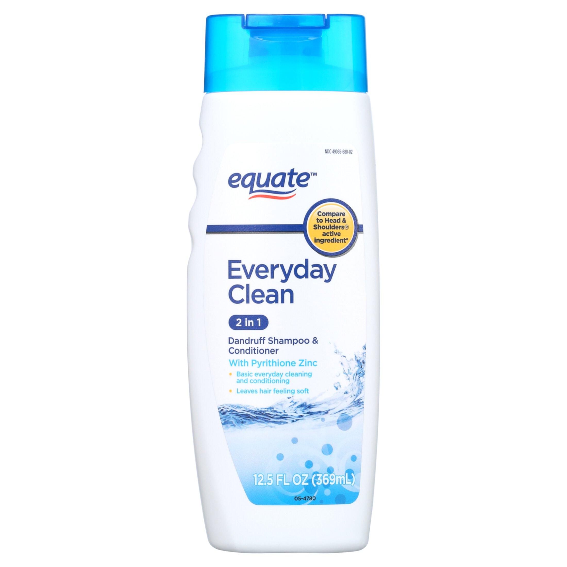 Equate Everyday Clean Dandruff Relief 2 in 1 Shampoo Plus Conditioner, 12.5 fl oz