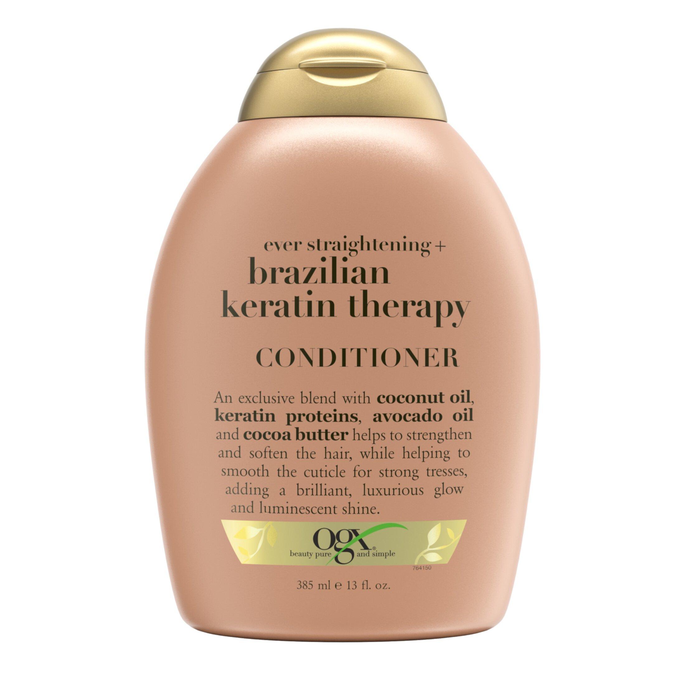 OGX Brazilian Keratin Therapy Moisturizing Daily Shampoo with Cocoa Butter, 13 fl oz