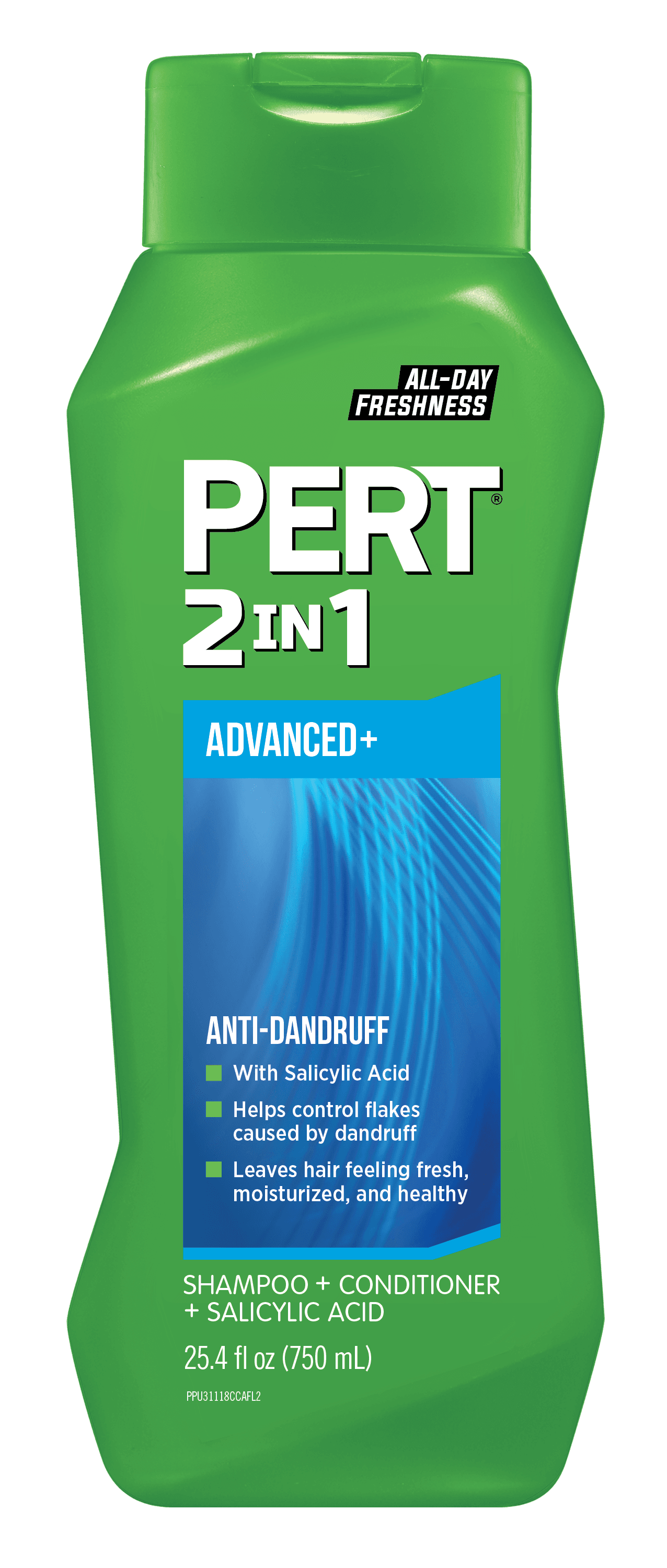 Pert Advanced Anti-Dandruff Relief 2-in-1 Shampoo Plus Conditioner, 25.4 fl oz