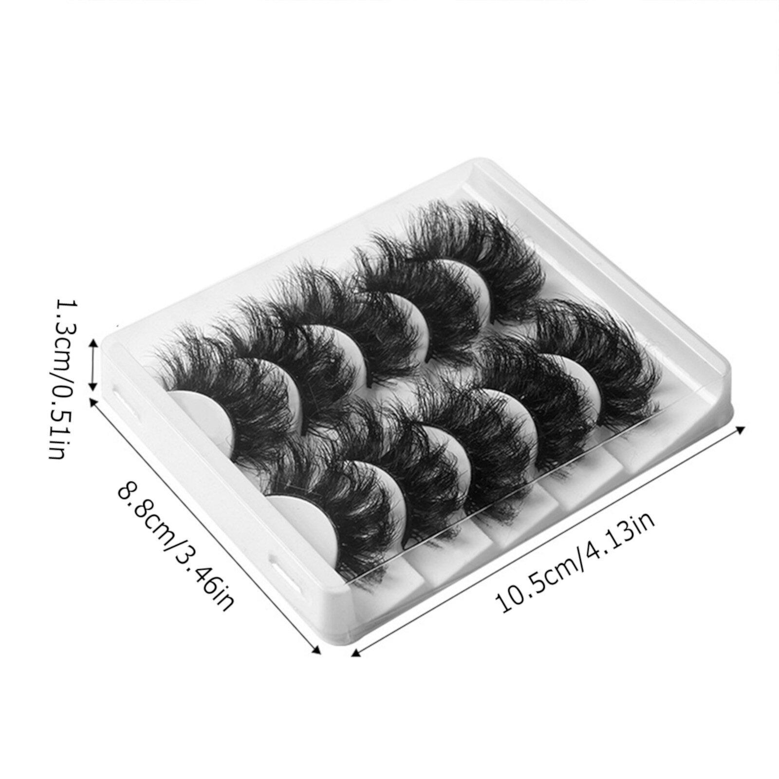 Clearance! Beauos Fake eyelashes, 5 Pairs Fluffy Natural Looking False Eyelashes Multi Layered, 5 Pairs of False Eyelashes, Clearance Sale