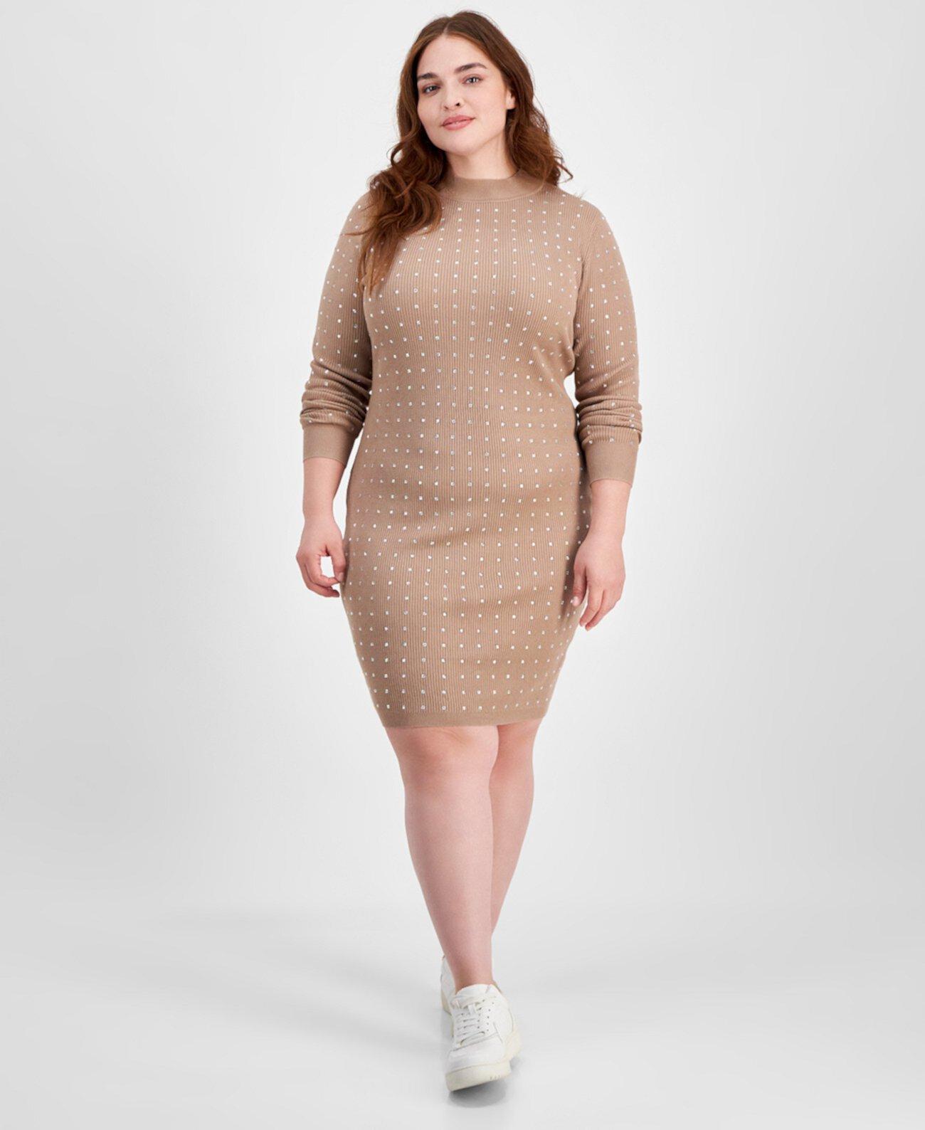 Женское Вечернее Платье Madden Girl Trendy Plus Size с Ринестоновыми Деталями