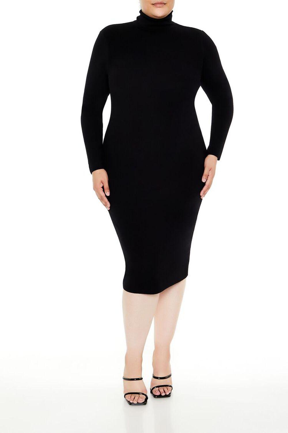 Женское Повседневное Платье FOREVER21 Plus Size Faux Gem Midi Sweater Dress