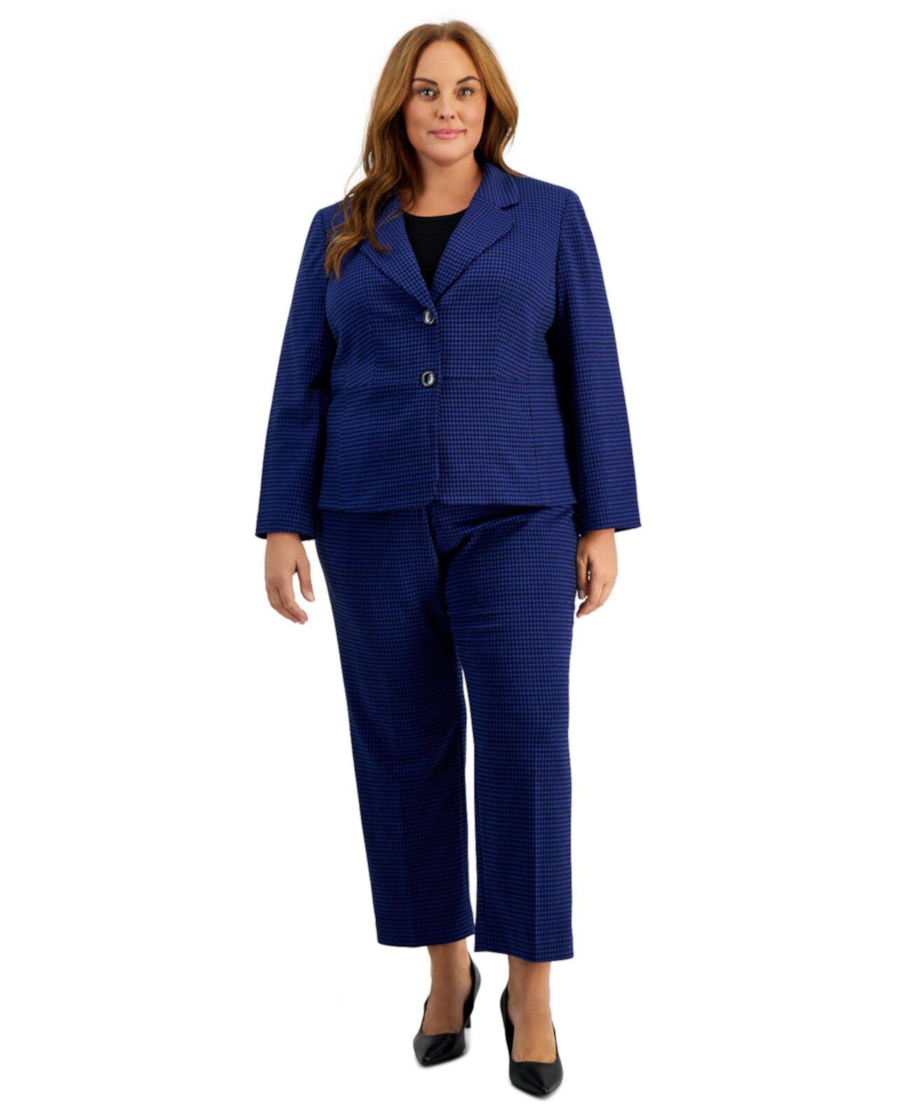 Костюм из двух частей plus size от Le Suit: блейзер с кнопками и брюки с высокой талией