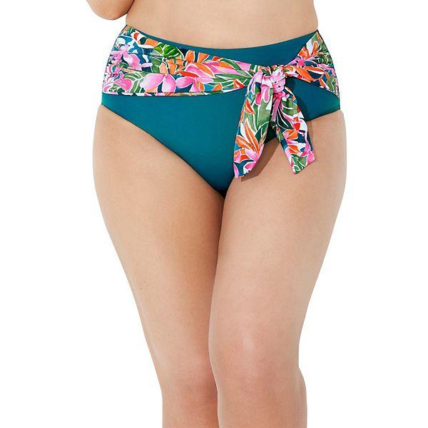 Купальник для женщин plus size от Swimsuits For All: Высокая талия, поддержка живота