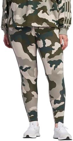 adidas Women's Plus Size Essentials 3-Stripes Camouflage Printed 7/8 Length Leggings