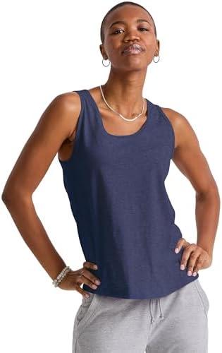 Hanes Women's Originals Tank Top, Cotton Tanks For Women, Relaxed Fit, Sleeveless, Plus Size Available