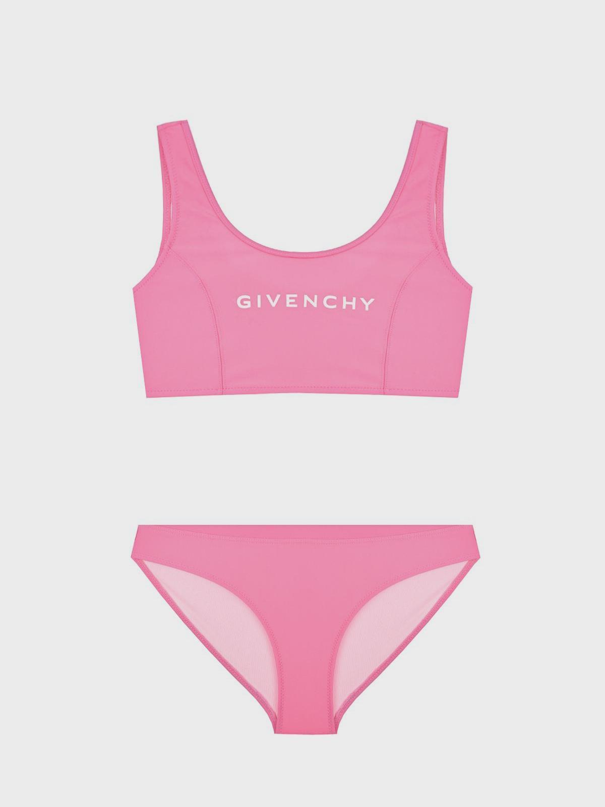 Givenchy | Купальник раздельный с логотипом, розовый Givenchy