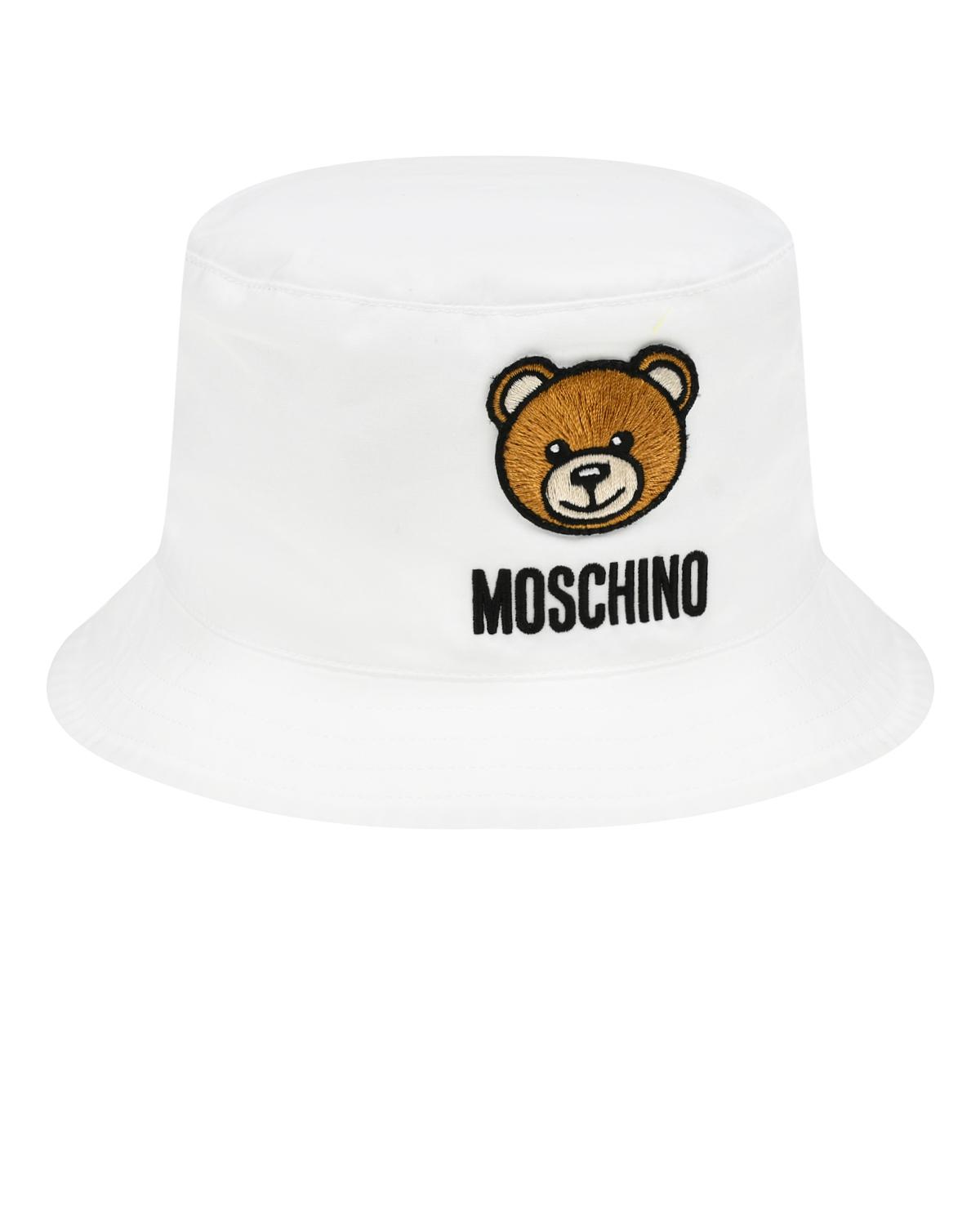 Панама с патчем, белая Moschino