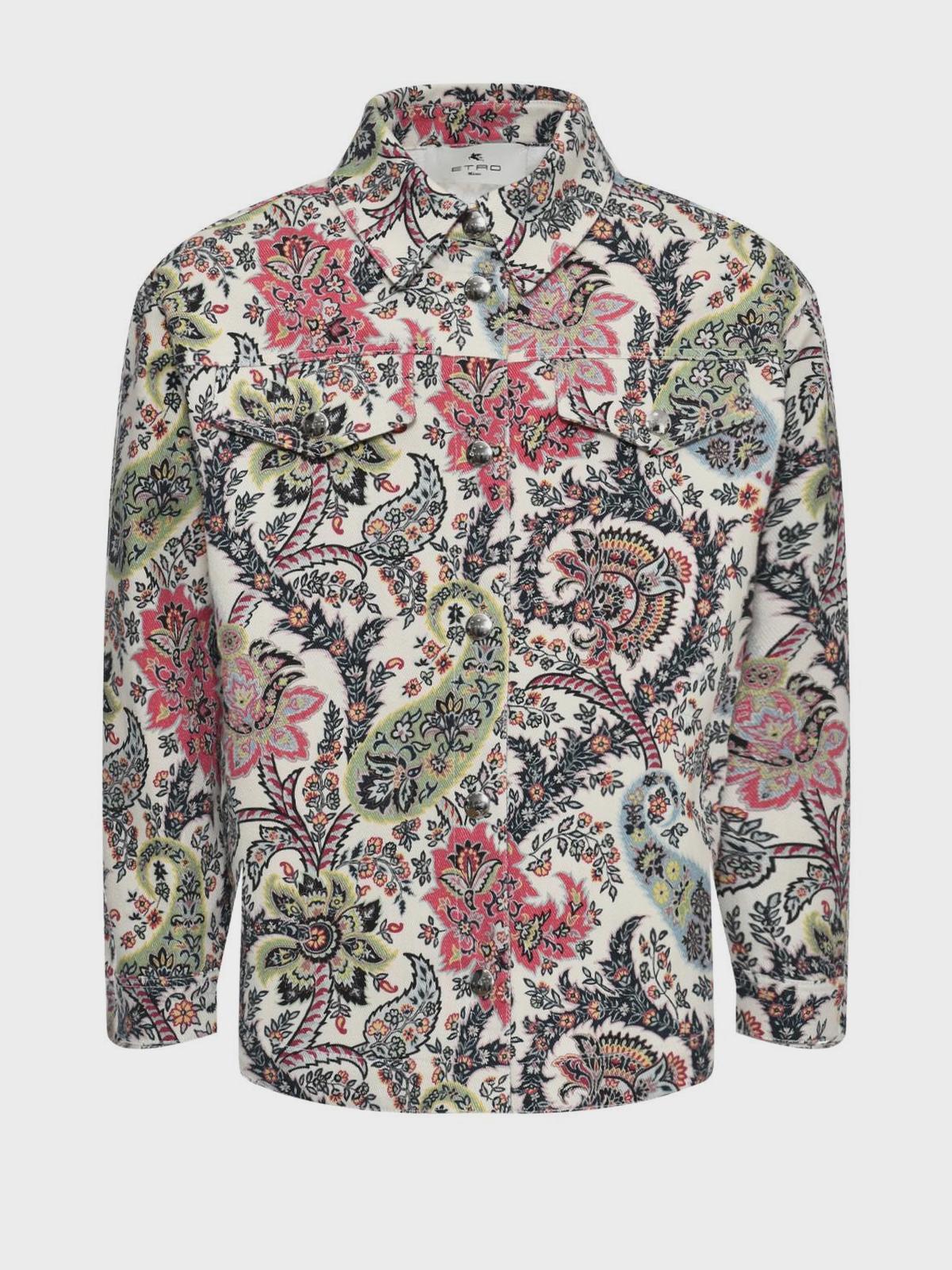 Etro | Джинсовая куртка с принтом "пейсли" Etro