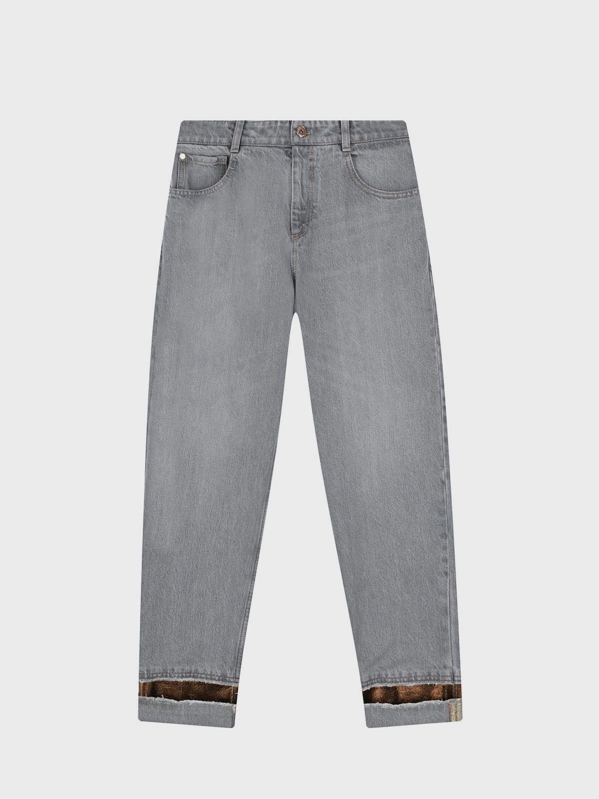 Brunello Cucinelli | Джинсы серого цвета Brunello Cucinelli