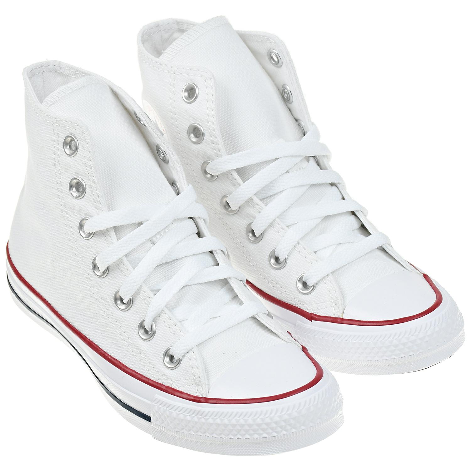 Классические высокие кеды белого цвета Converse