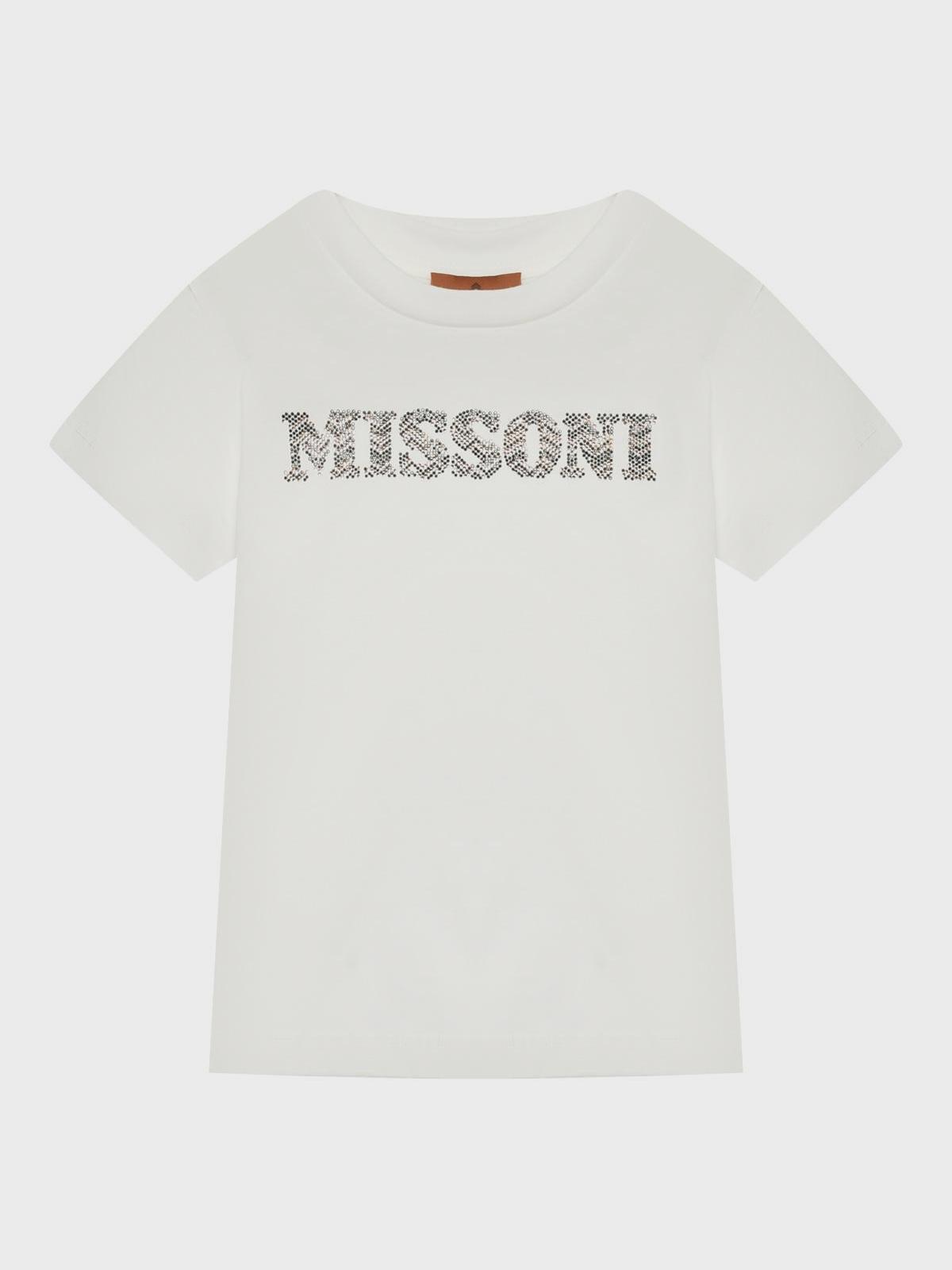 Missoni | Футболка с лого из стразов Missoni