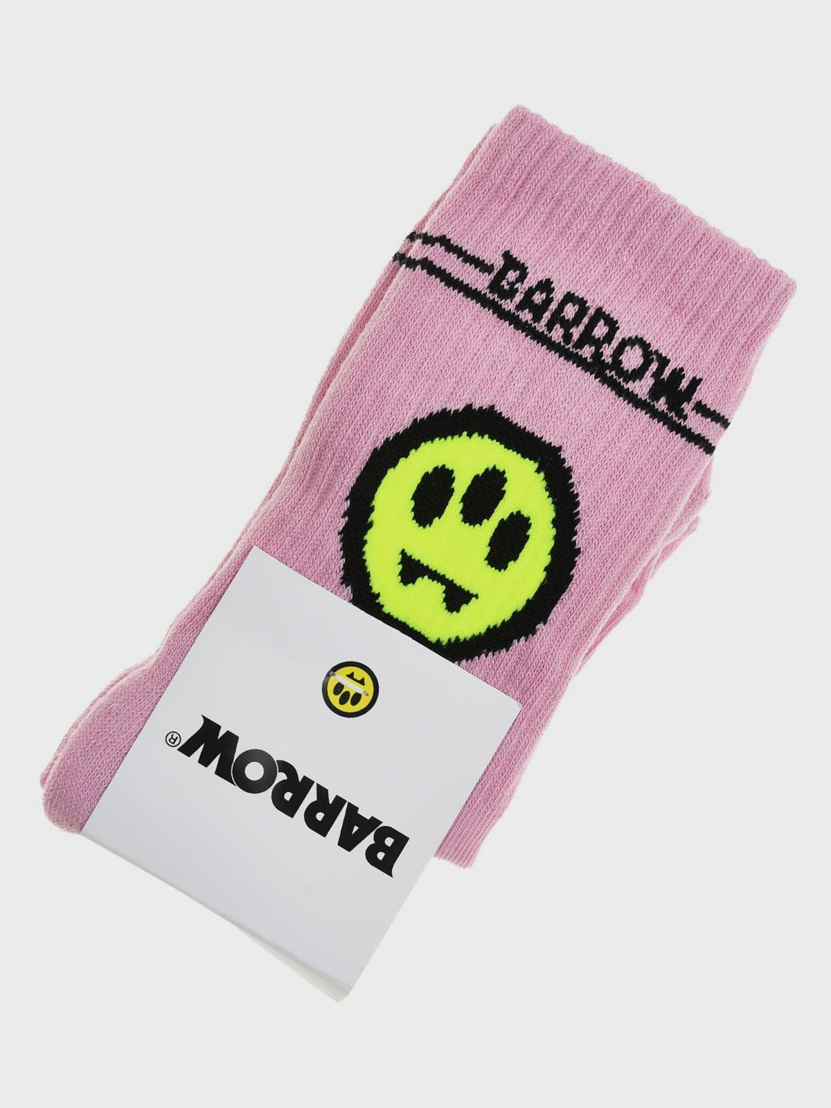 Barrow | Носки с лого, розовые Barrow