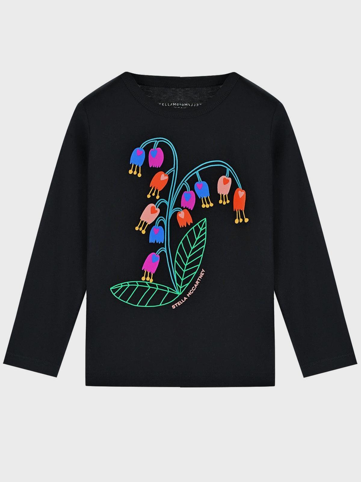 Stella McCartney | Черная толстовка с принтом "колокольчики" Stella McCartney