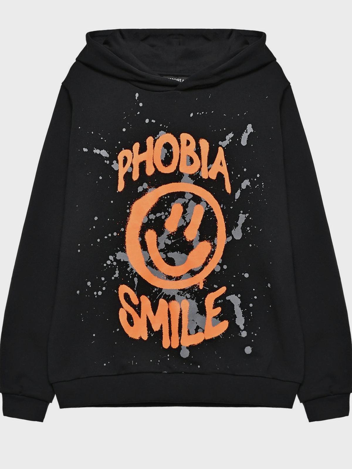 Phobia Archive | Толстовка-худи с лого, черная Phobia Archive