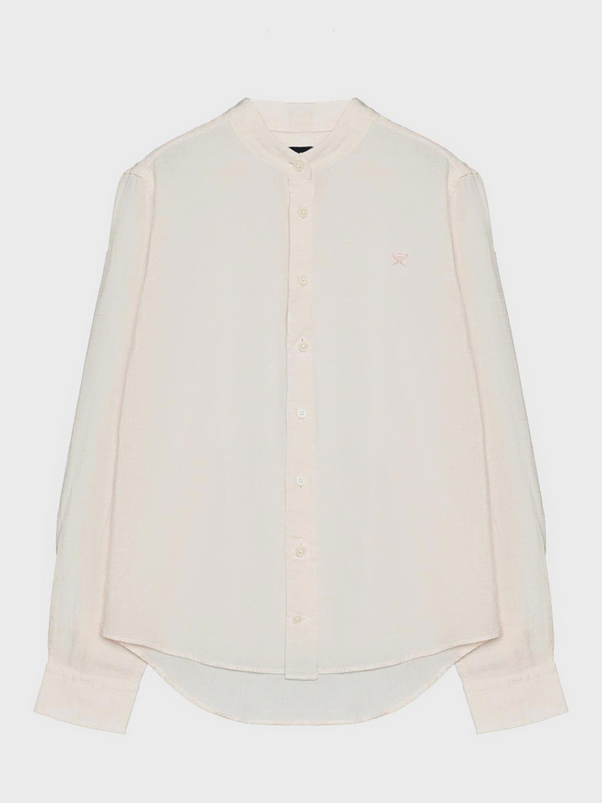Hackett London | Рубашка с логотипом в тон, розовая Hackett London