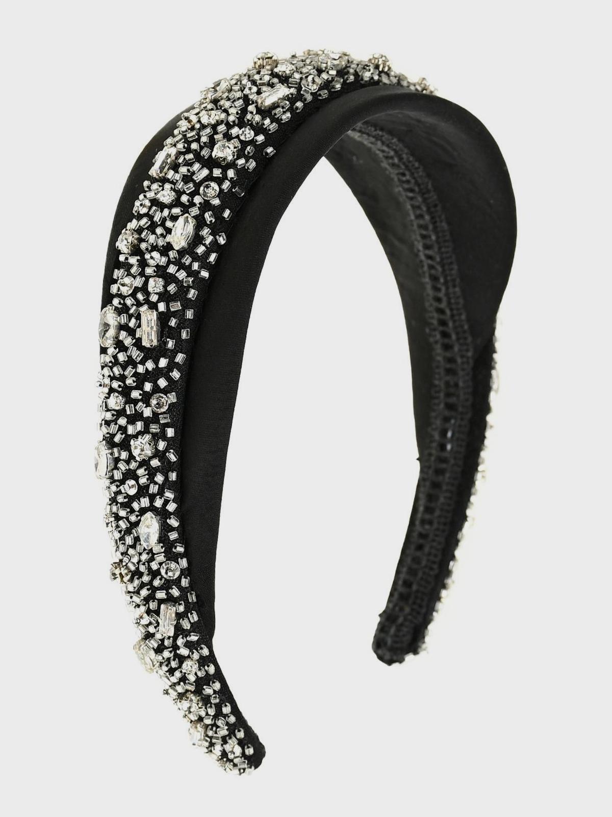 Maison Ava | Широкий ободок с камнями и бисером Maison Ava