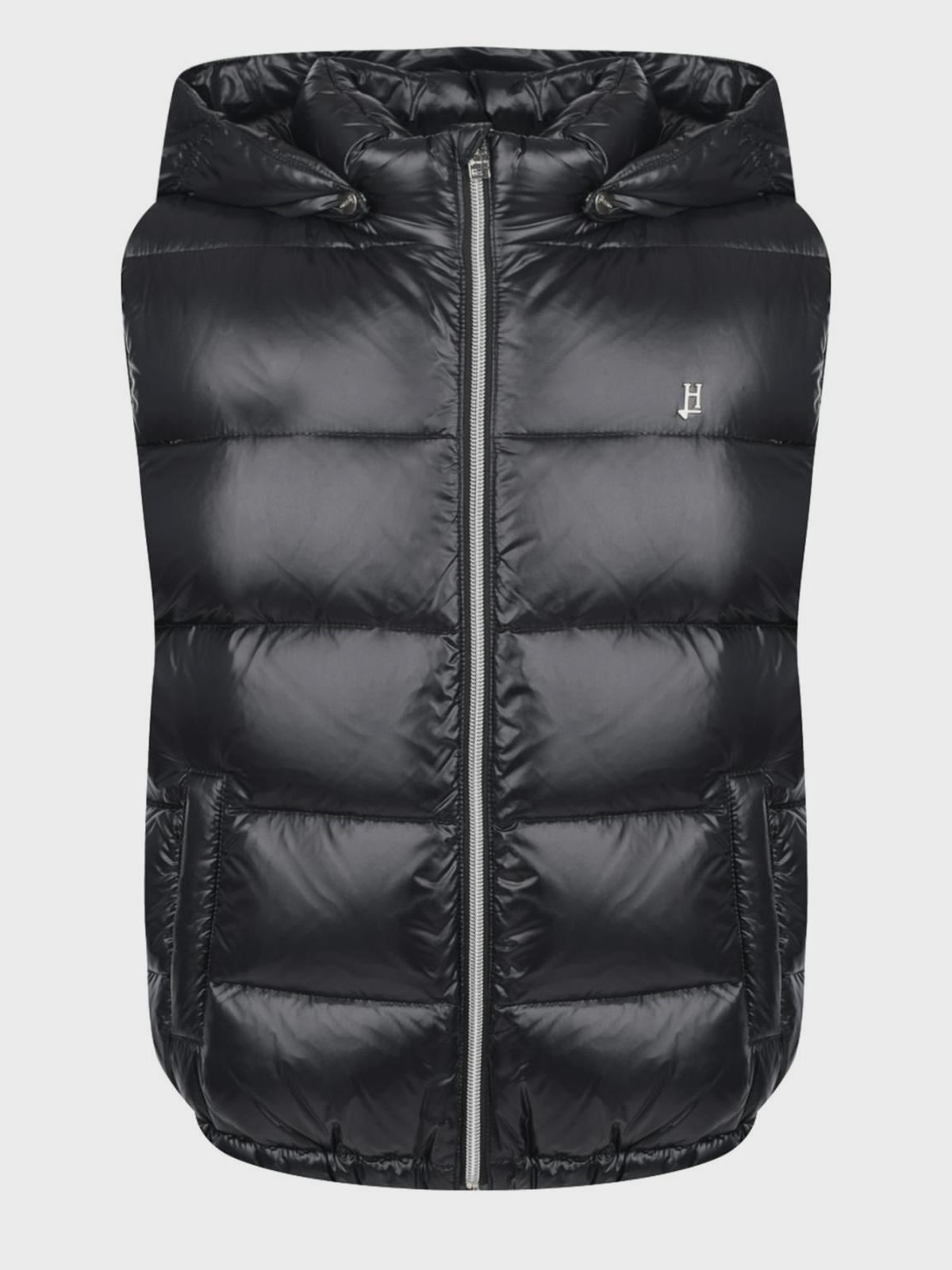 Herno | Черный стеганый жилет Herno