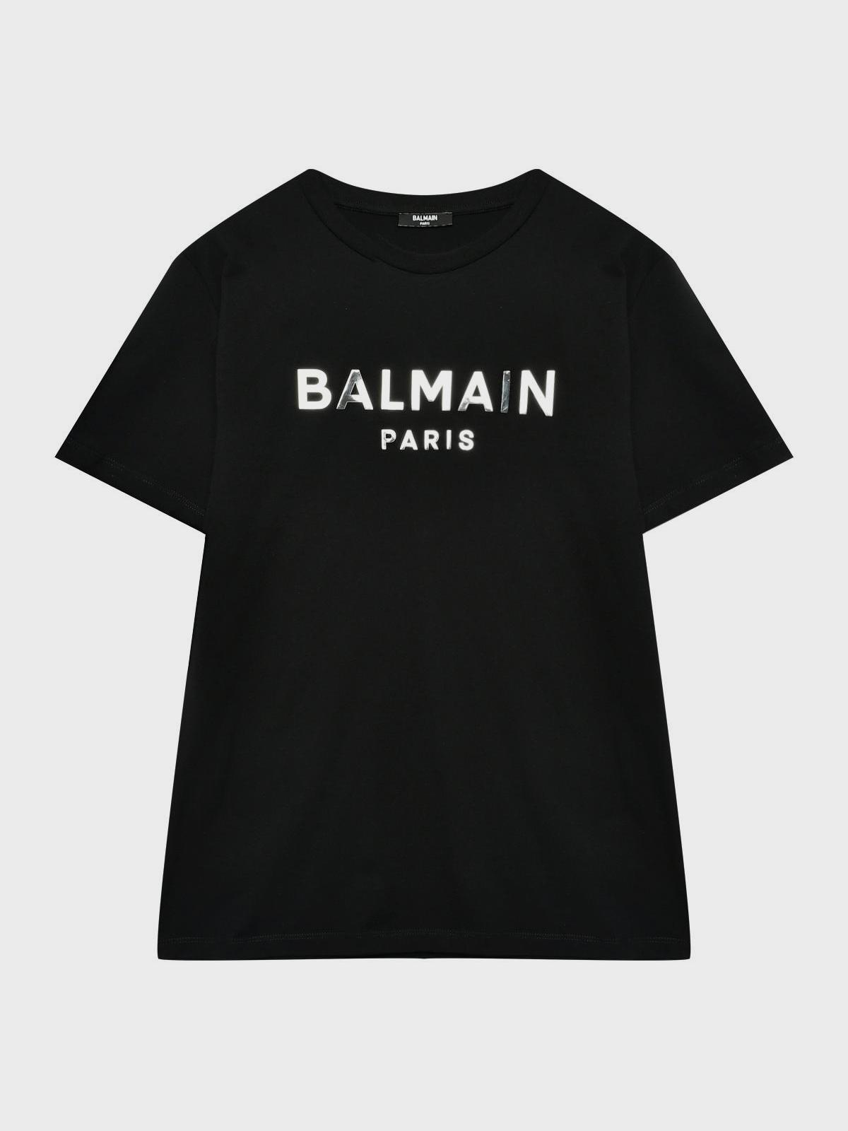 Balmain | Футболка с лого, черная Balmain