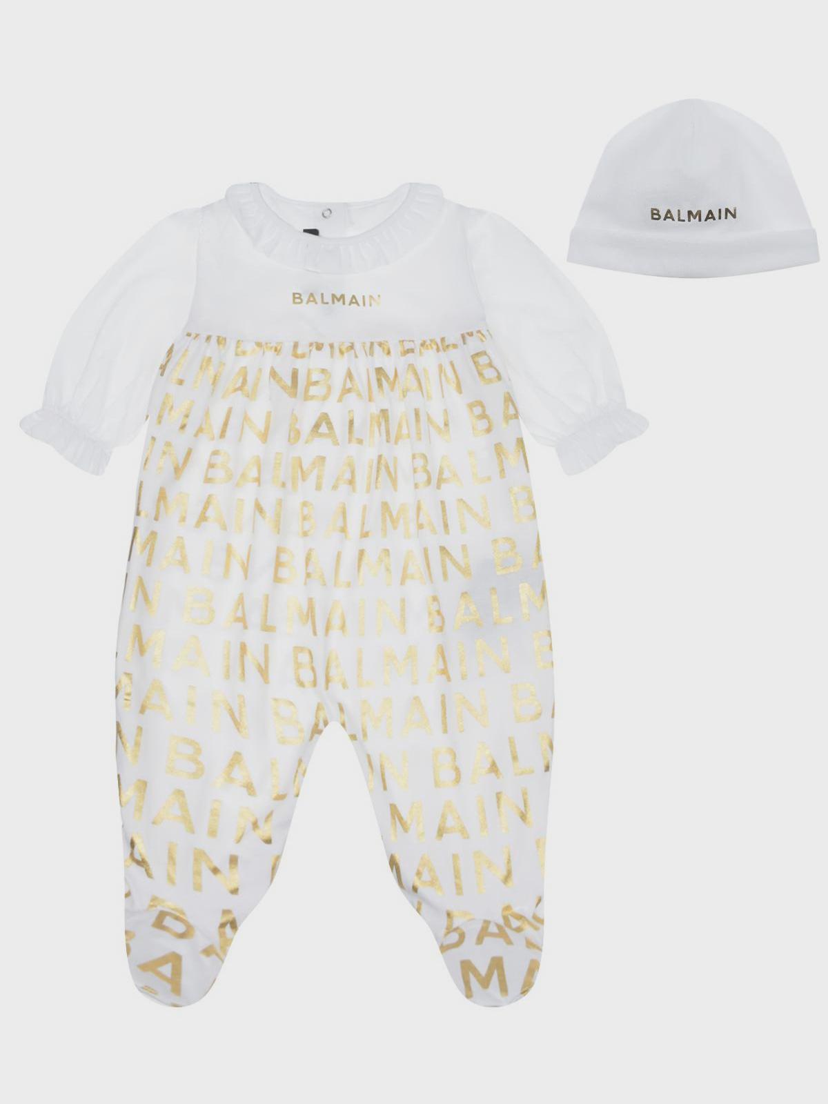 Balmain | Комплект: комбинезон и шапка Balmain