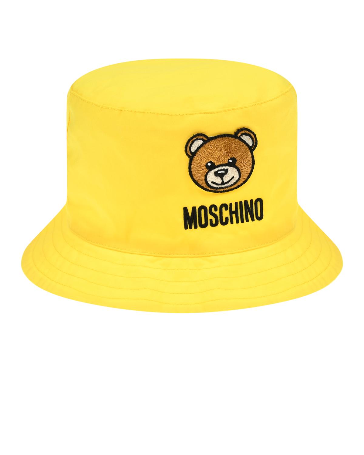 Панама с патчем, желтая Moschino