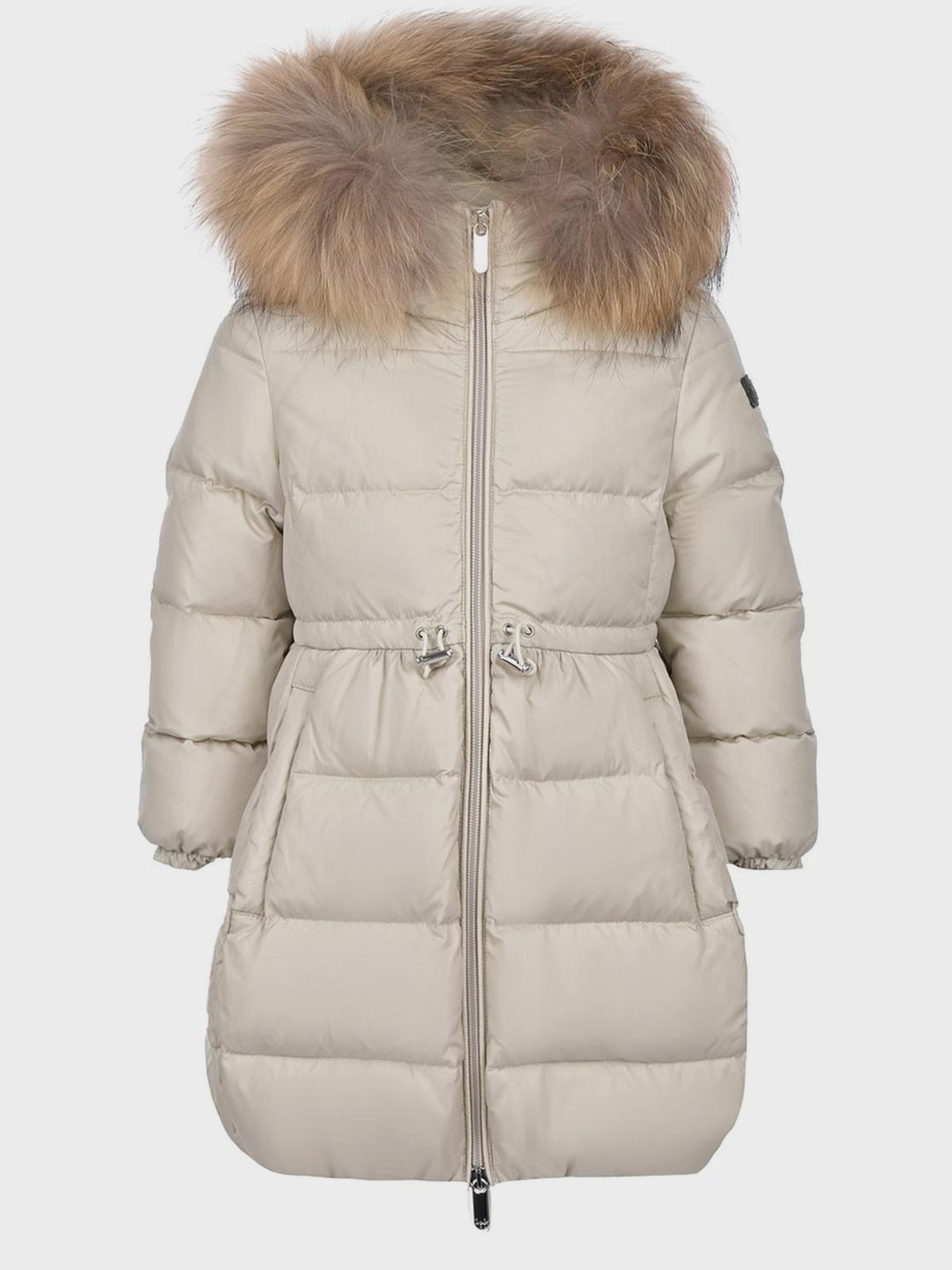 IL Gufo | Бежевое стеганое пальто-пуховик IL Gufo