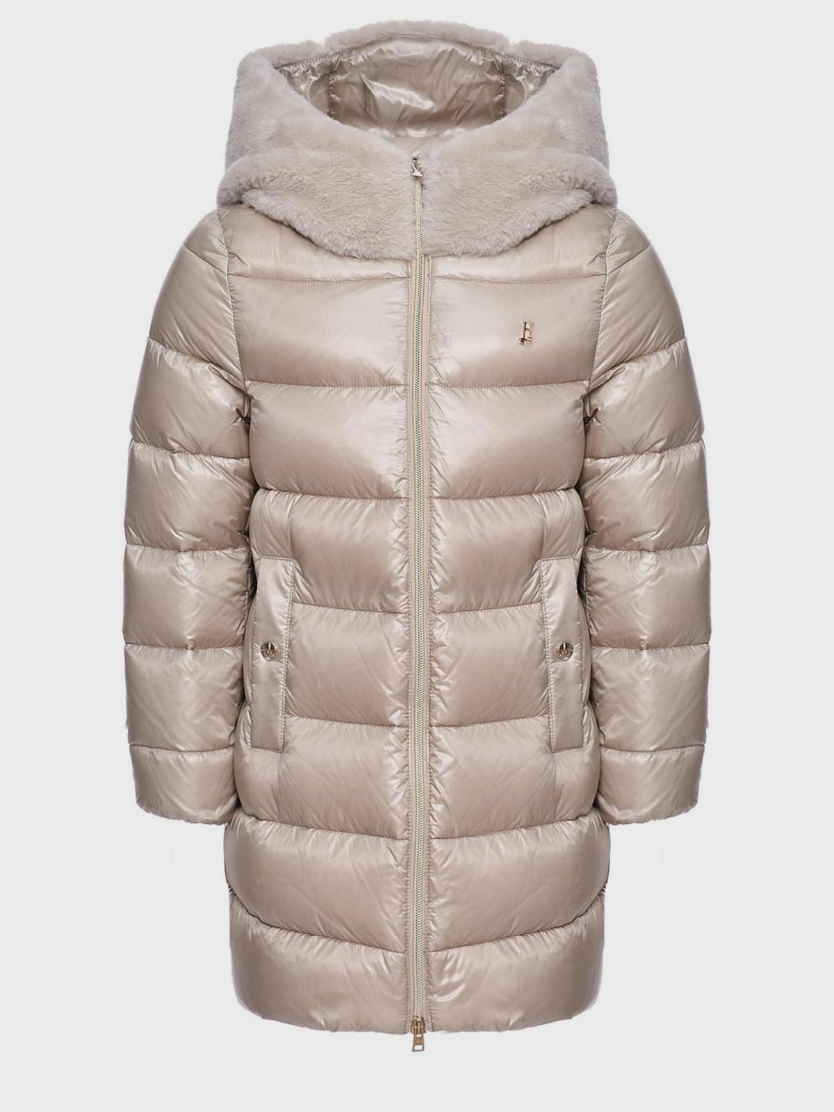 Herno | Пальто с меховым капюшоном Herno