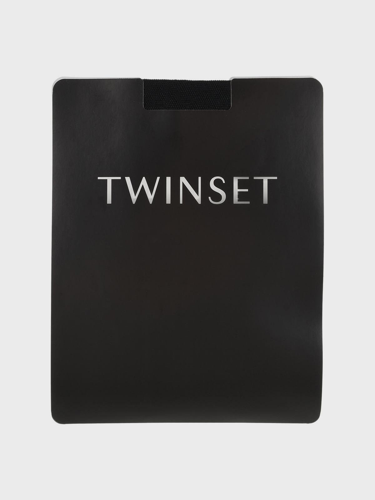 TWINSET | Черные колготки с лого TWINSET