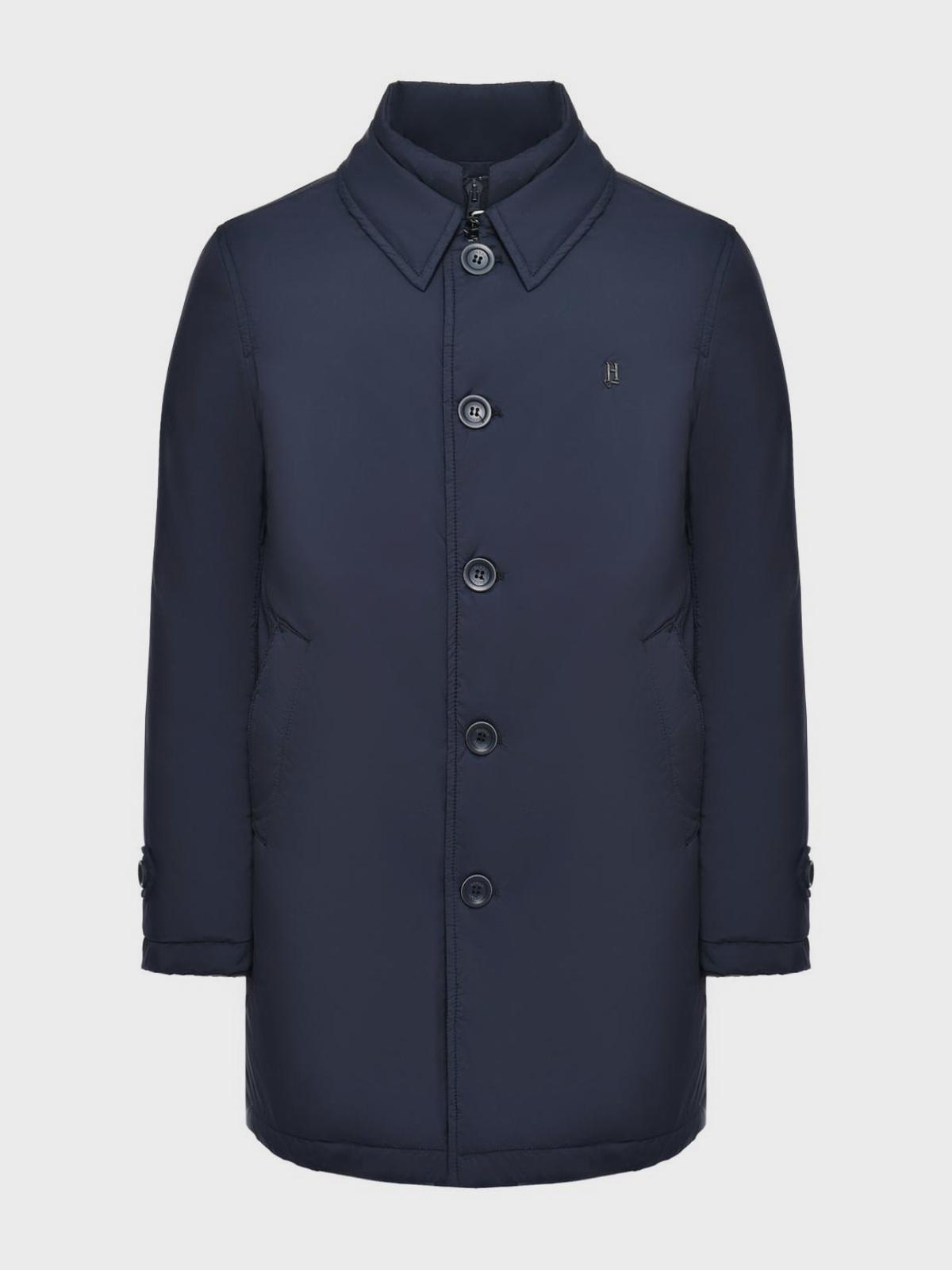 Herno | Куртка на пуговицах, темно-синяя Herno