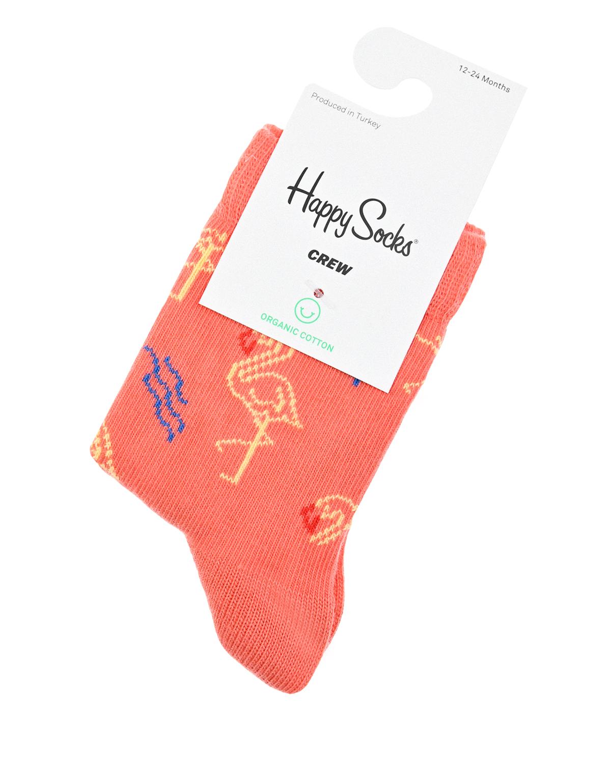 Носки с принтом "фламинго" Happy Socks