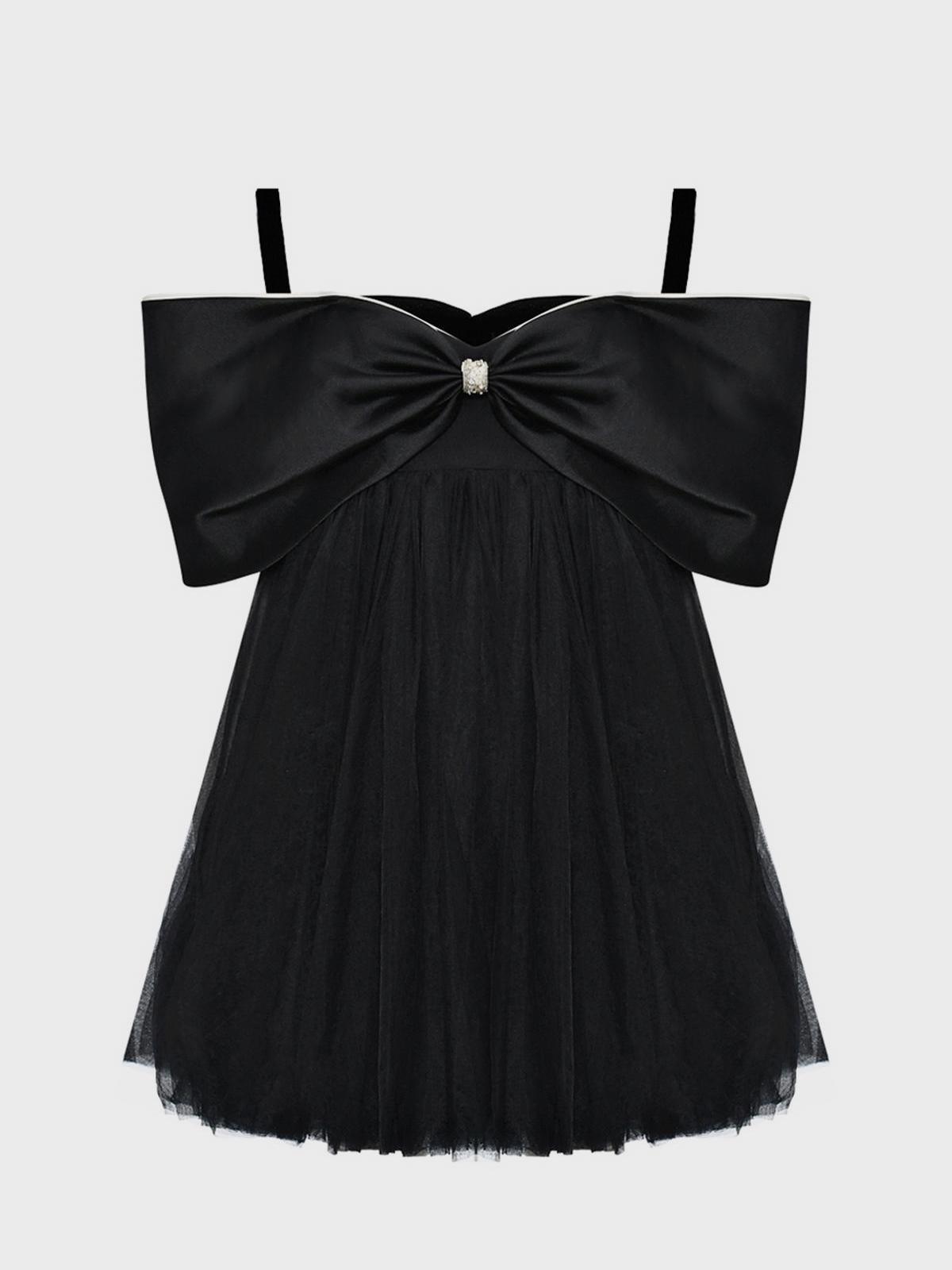 Maison Ava | Платье на бретелях с бантом на груди и спине Maison Ava