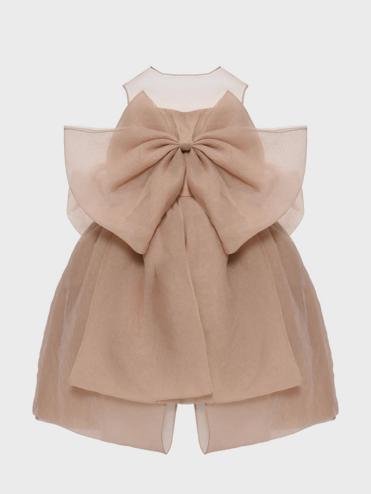 Maison Ava | Платье с бантом, бежевое Maison Ava