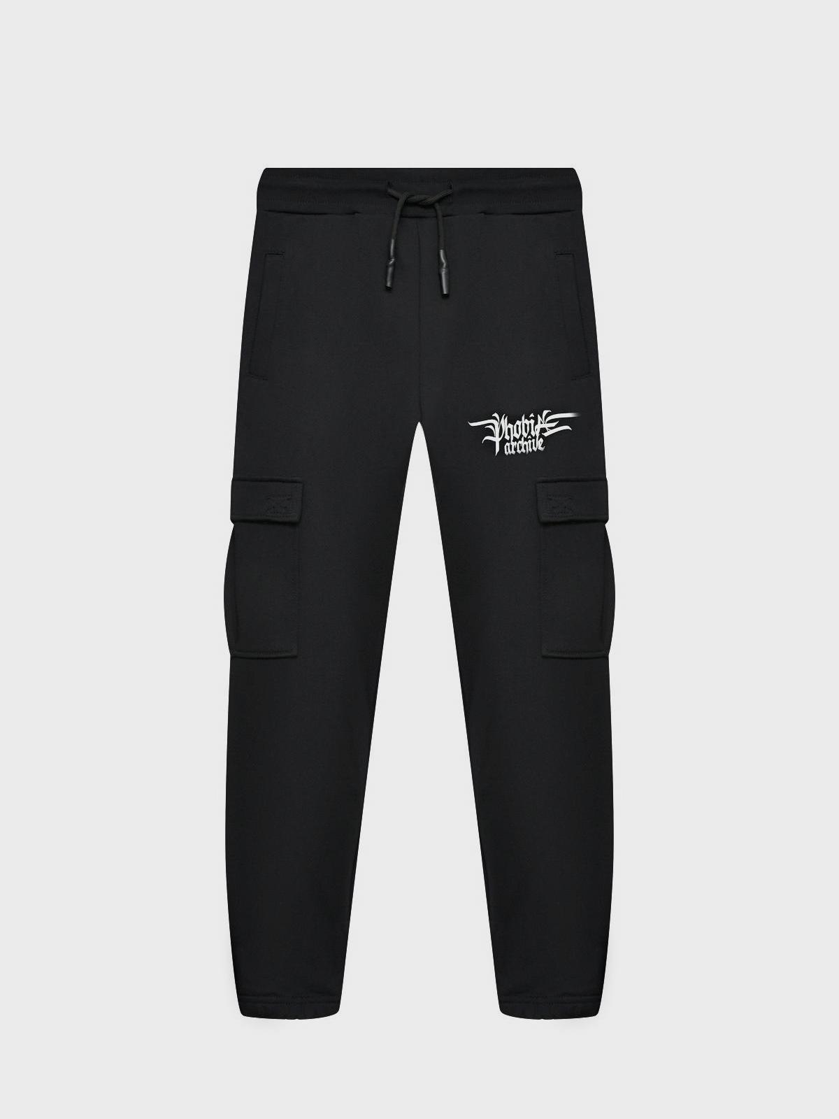 Phobia Archive | Спортивные брюки с карманами-карго, черные Phobia Archive