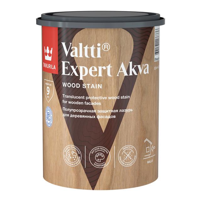 средство деревозащитное TIKKURILA Valtti Expert Akva база EP 0,9л бесцветное, арт.700009571