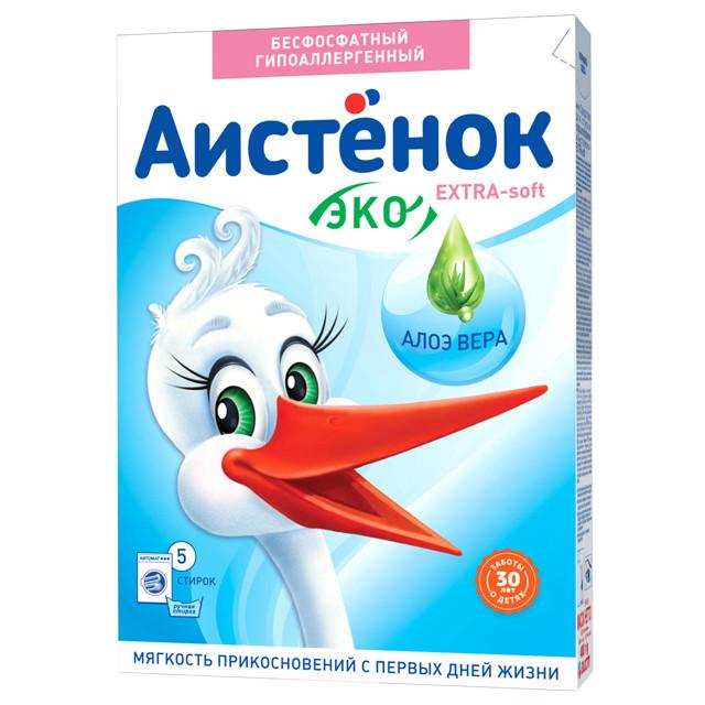 порошок стиральный АИСТЕНОК Extra Soft Алое Вера 400г