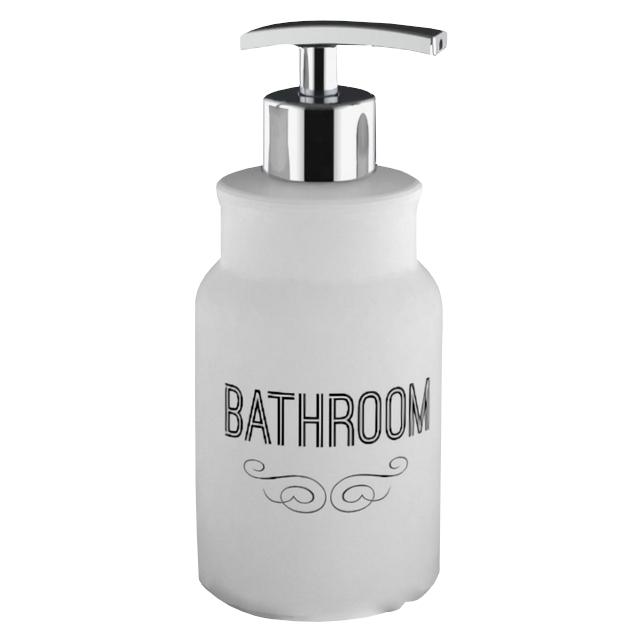 дозатор для жидкого мыла  VITARTA Bathroom white керамика пластик белый