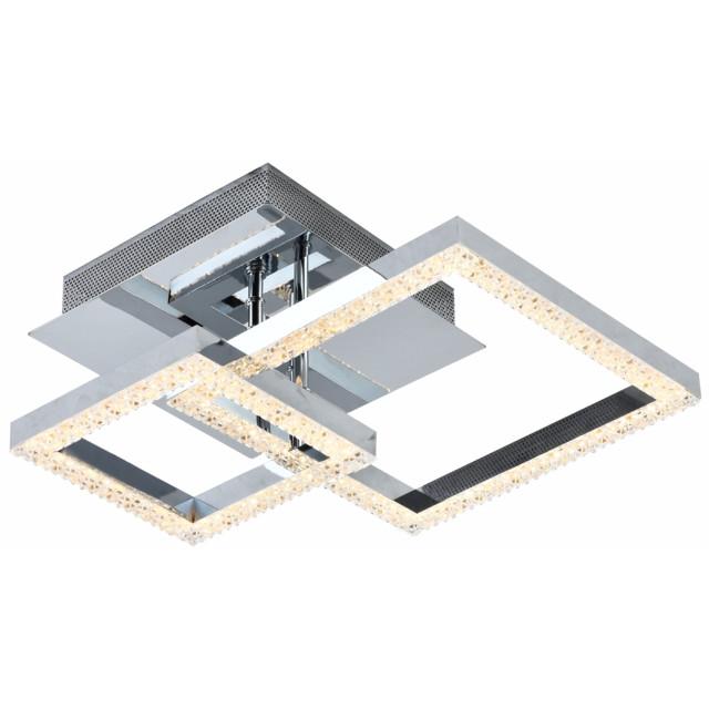 люстра потолочная светодиодная SCHAFFNER Anzuelo Chrome LED 60Вт хром