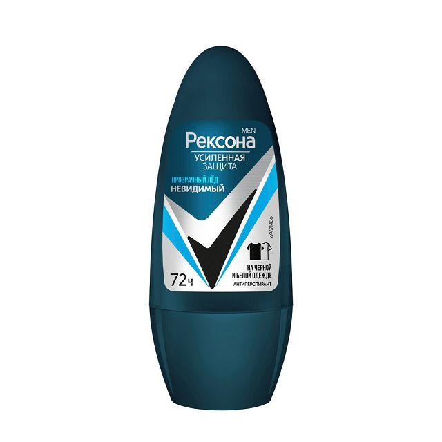 дезодорант мужской REXONA MEN Невидимый: Прозрачный лед, 50мл, ролик