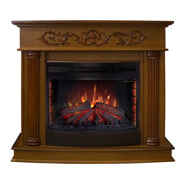 REALFLAME | каминокомплект REALFLAME MILANO 25/25,5NT 315+FIRESPACE 25 S IRNC25 темный орех