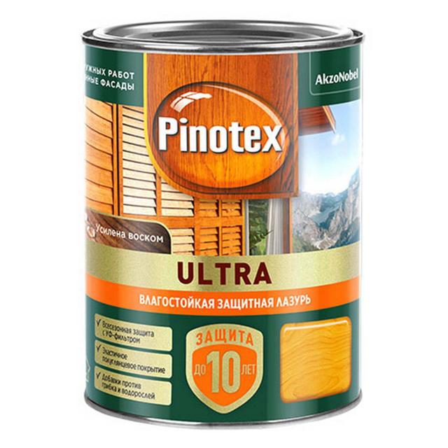 средство деревозащитное PINOTEX Ultra 0,9л тиковое дерево, арт.5803749