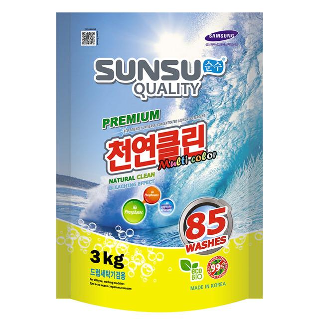 SUNSU QUALITY | порошок стиральный SUNSU QUALITY для цветного белья 3кг