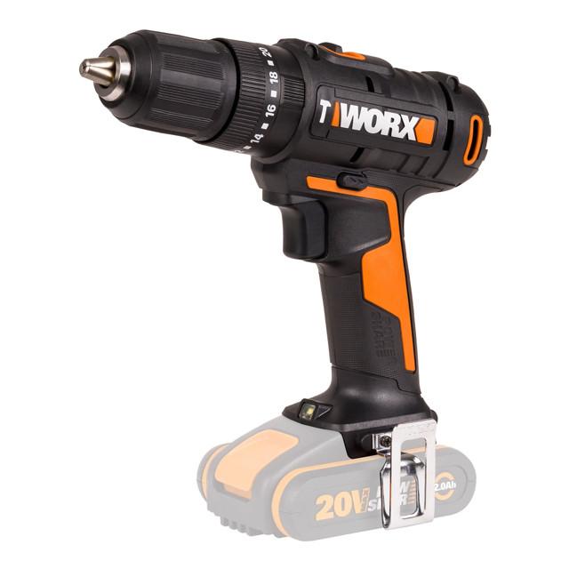 дрель-шуруповерт ударная WORX WX370.9 50Нм 20В Li-Ion без АКБ и ЗУ